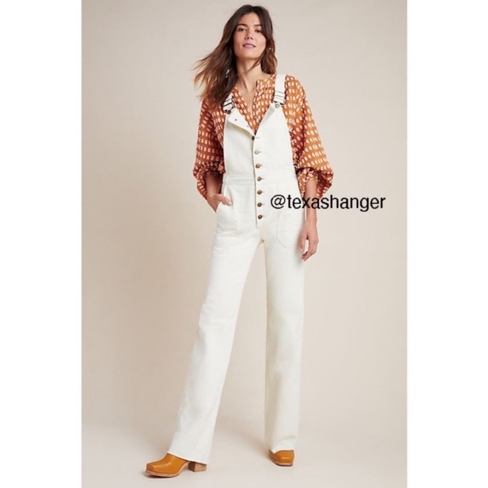 NWT Anthropologie CoH Faye Denim Overalls S